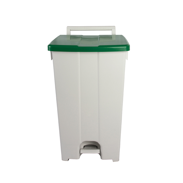 90l Mobile Waste Bin With Foot Pedal