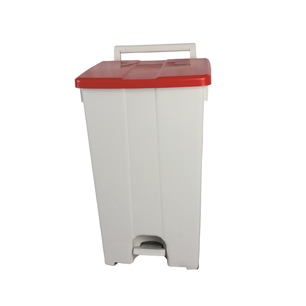 90l Mobile Waste Bin With Foot Pedal
