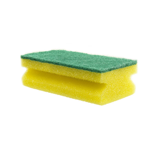 Foam Backed Scourer Yellow/Green