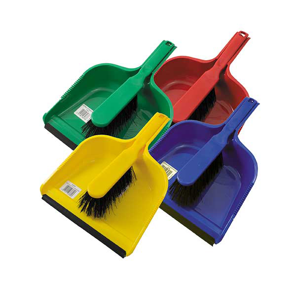 Dust Pan & Soft Brush Set Blue