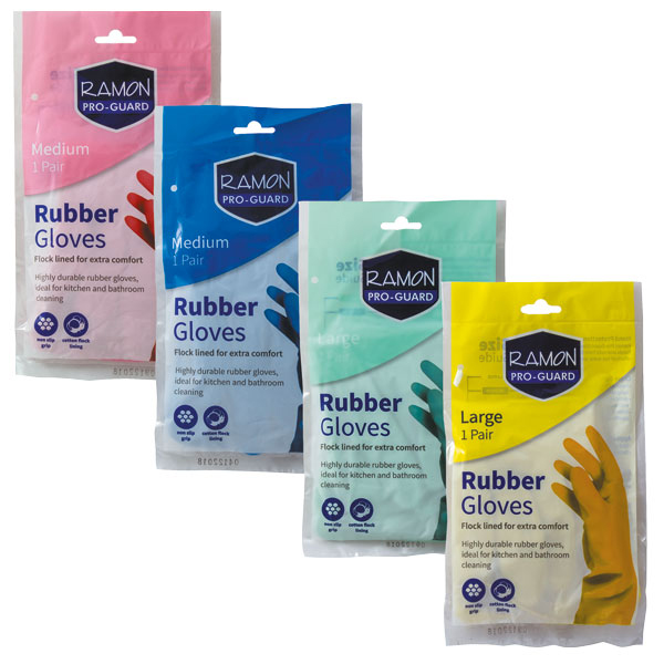 Rubber Gloves Medium Green
