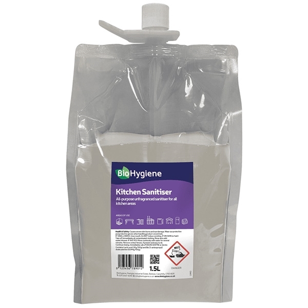 1.5l Biohygiene Kitchen Sanitiser Dosing