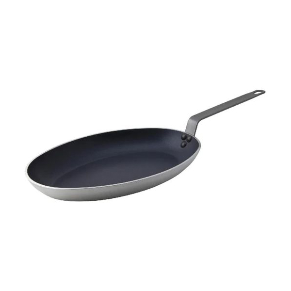 36cm Genware Non-Stick Teflon Oval Fish
