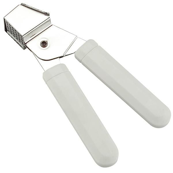 Plastic Handle S/Steel Garlic Press White
