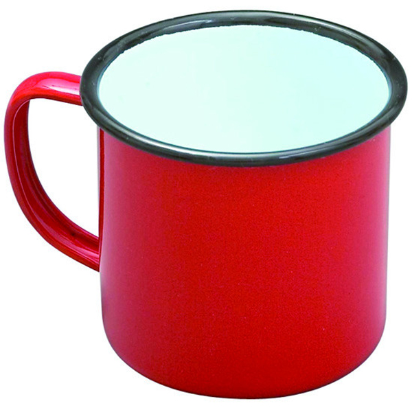 10oz Falcon Enamelware Mug Red
