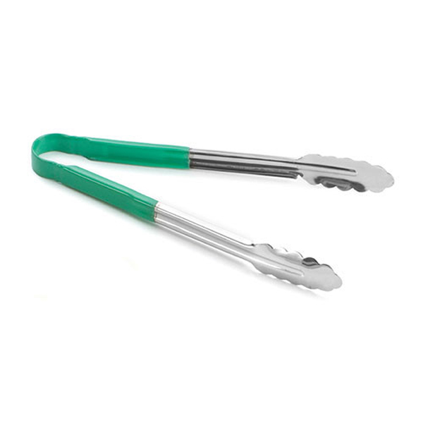 30cm Cool Touch Tongs Green