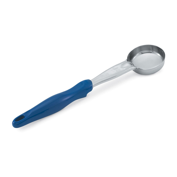2oz Vollrath Solid Spoodle Blue Handle
