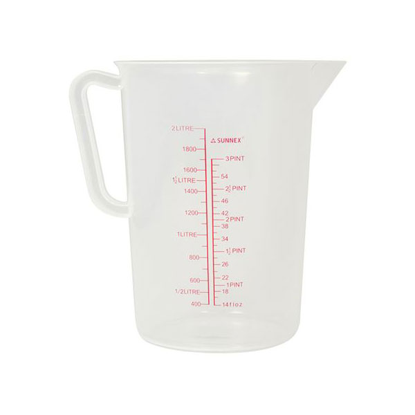 2l Polypropylene Measuring Jug 100ml Grads