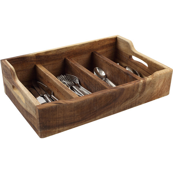 484x314x130mm Nordic Cutlery Tray Natural