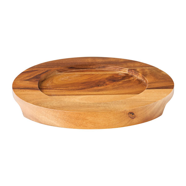 16.2cm Cast Iron Collection Round Wood
