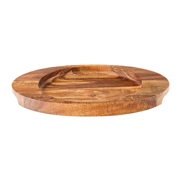 25x18.5cm Cast Iron Collection Oval Wood