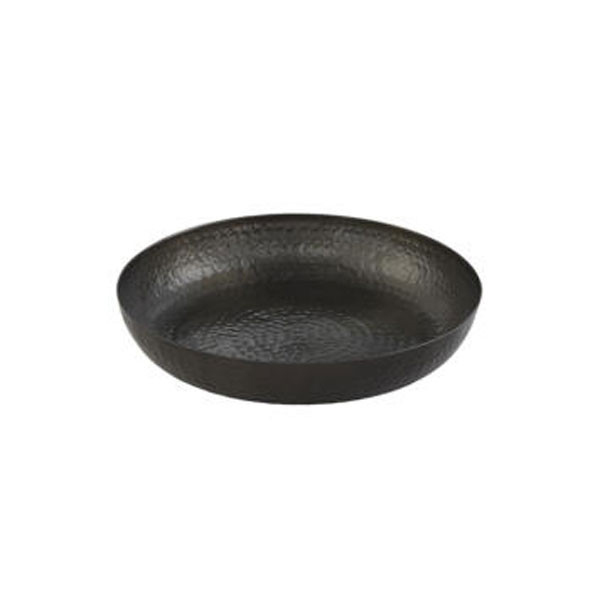 30cm Hammered Aluminium Seafood Tray Black