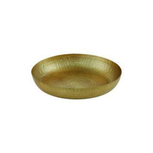30cm Hammered Aluminium Seafood Tray Gold