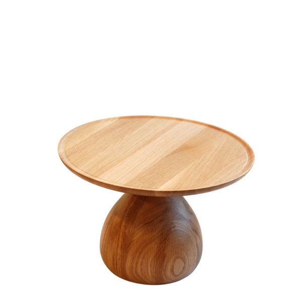157x157x80 Craster Small Oak Cake Stand