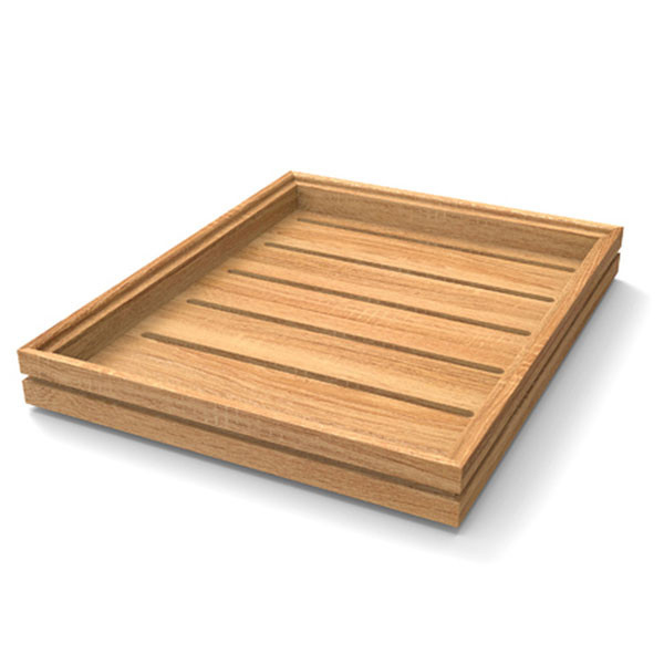 325x265x40mm 1/2 Gn Flow Rustic Tray Oak