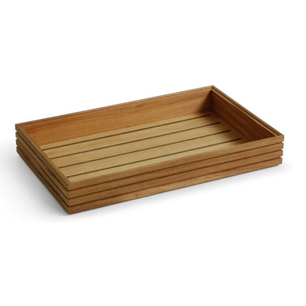530x325x75mm 1/1 Gn Flow Rustic Tray Oak