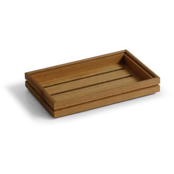 265x162.5x40mm 1/4 Gn Flow Rustic Tray Oak