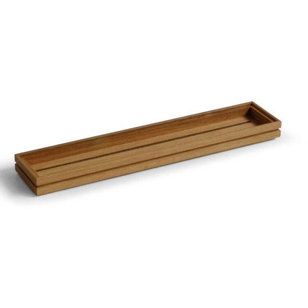 530x108x40mm 3/9 Gn Flow Rustic Tray Oak