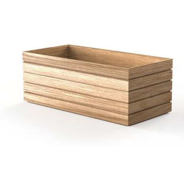 530x250x200mm Flow Tall Trough Tray Oak