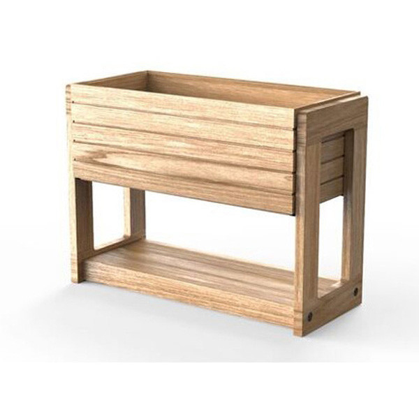574x250x432mm Flow Short Trough Stand Oak