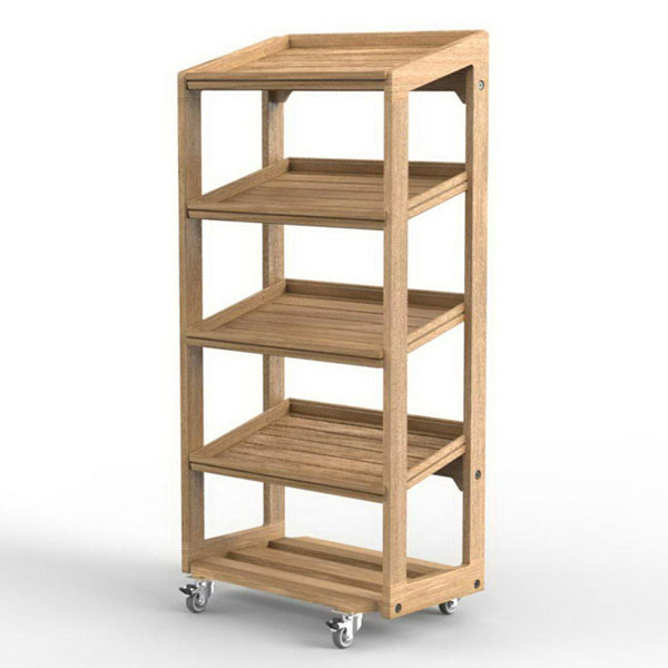 4 Tier 1/1 Gn Flow Stand & Castors
