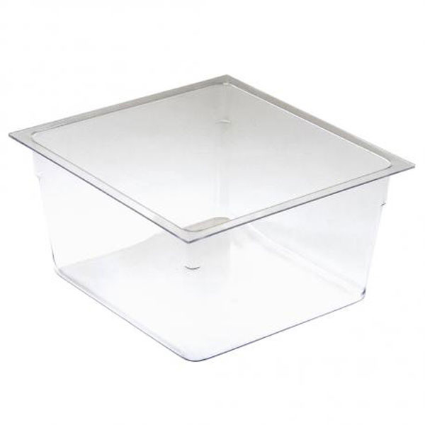 250x235x128mm Flow Half Trough Liner Clear
