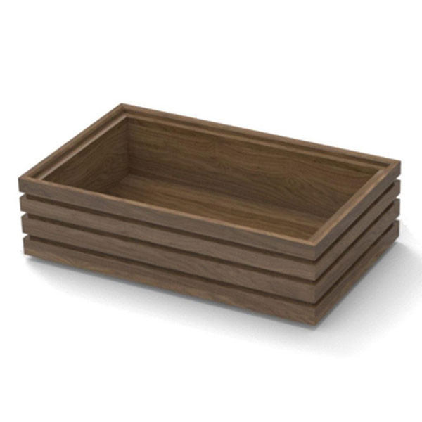 265x165x75mm 1/4 Gn Flow Rustic Tray