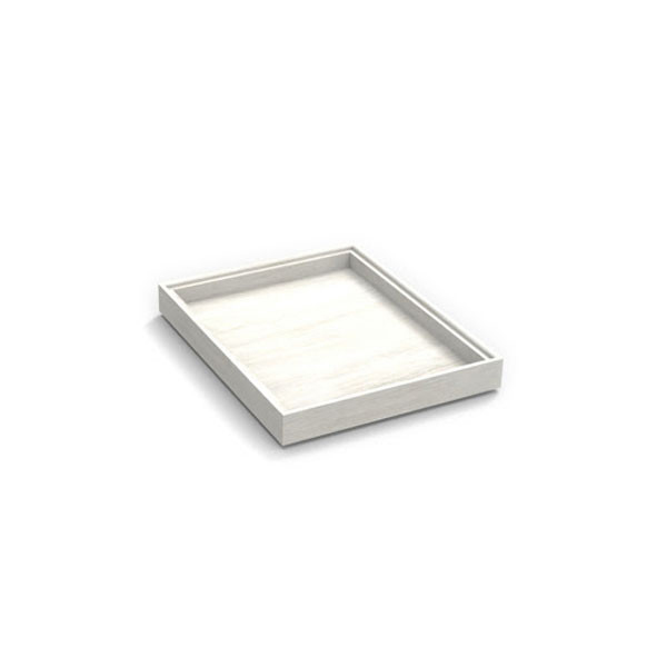 325x265x40mm 1/2 Gn Flow Tray White