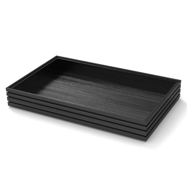 530x325x75mm 1/1 Gn Flow Tray Black