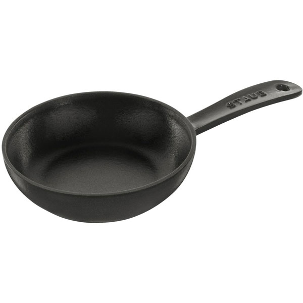 16cm Staub Cast Iron Frying Pan Black