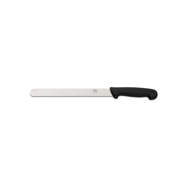 25cm Smithfield Serrated Slicer Black