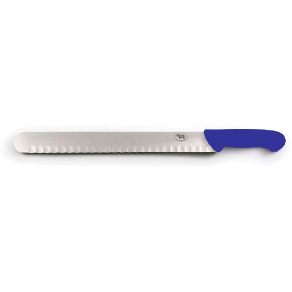 25cm Smithfield Slicer Scalloped Edge Blue