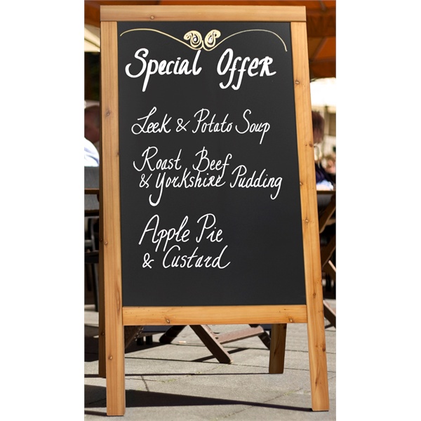 70x120cm Sandwich A Board Teak