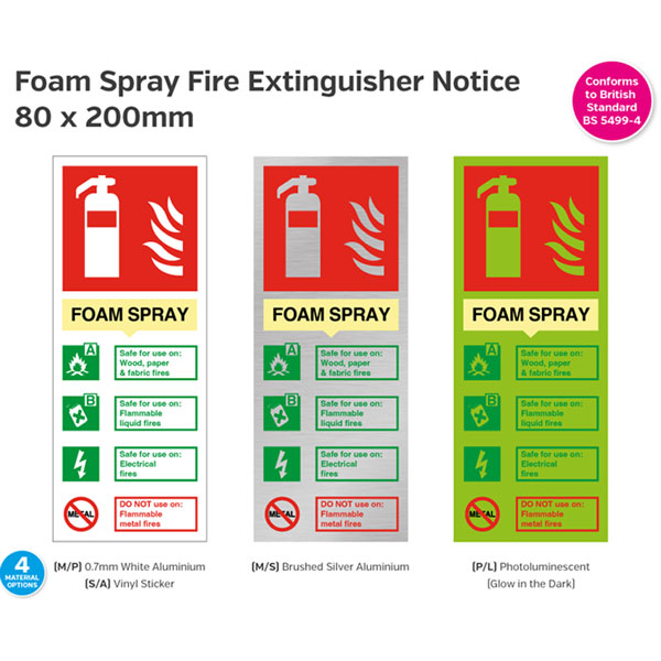 80x200mm Foam Spray Fire Extinguisher