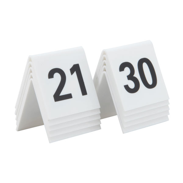 50x50mm Table Top Number Sets 21-30