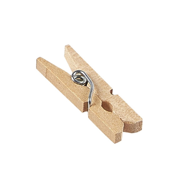 5cm Mini Wooden Peg Brown